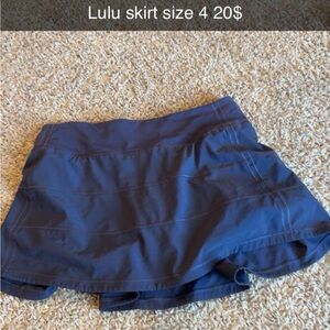 Blue Athletic Skirt